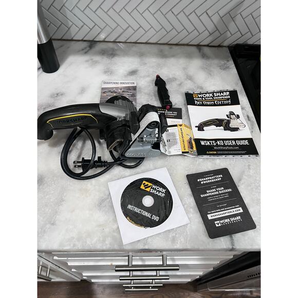 Work Sharp Knife & Tool Sharpener Ken Onion Edition WSKTS-KO Complete w/ Bag DVD - Picture 11 of 15